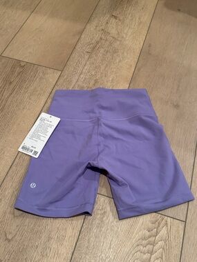 lululemon athletica High-Rise Purple Bike Shorts